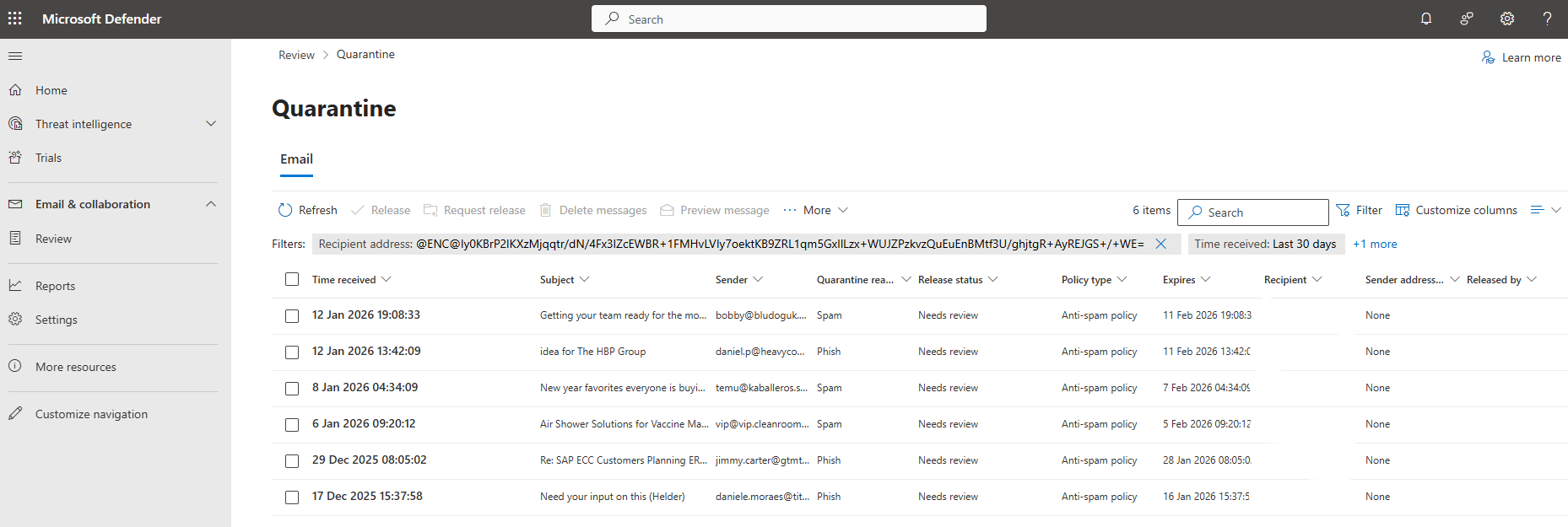 Safely Releasing Quarantined Emails in Microsoft Defender